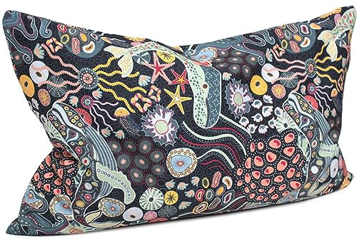 Rosmarin Duftkissen Kräuterkissen 30x20cm Bio-Baumwolle Unter Wasser + Bio-Inlett - 100% naturrein. Rosamarin + Bio-Dinkelspelz