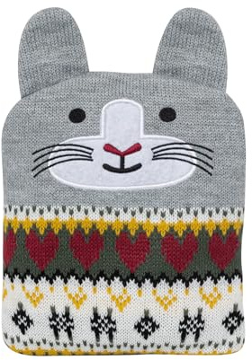 Wärmflasche Schmusetuch Maus 2 in 1● Weiches flaches Plüschtier Baby & Kind ● Warm und kalt ● Wärmflasche Trockner Mikrowelle ● Keramikperlen ● Geeignet für alle Altersgruppen ● Plic