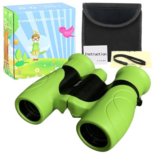 Fernglas für Kinder 8 * 21 Vergrößerung, augenschonend und stoßfest, geeignet für Vogelbeobachtung, Camping, Reisen, Outdoor-Spiele, Kinderfernrohre für Jungen und Mädchen im Alter von 3-12 Jahren.