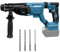 Marteau perforateur sans fil SDS Plus sans balais compatible avec batterie Makita 18 V, énergie d'impact 1,6/3/4,7 J, 3 fonctions, avec 4 perceuses et amortissement (sans batterie) (3J)