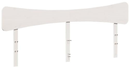 HETFTJN Rückenpolster Wand Wandkissen Wandpolster Bed Headboard - Kopfteil Weiß 200 cm Massivholz Kiefer für Bett Gästezimmer Herbergen Schlafräume