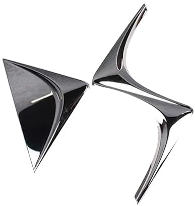 QFYANXUAN Car Emblem Logo Badge for DS Spirit, DS3, DS4, DS4S, DS5, 5LS, DS6, DS7 - Stainless Steel, Black