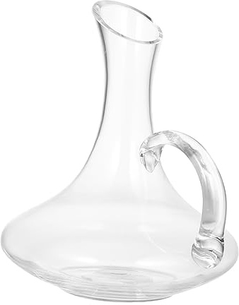 ULTECHNOVO Jarra De De Vidrio Sin Dispensador Para Bebidas Con Asa Para Decoración De Hogar y Servir Fiestas