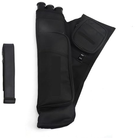 YZDKR Archery Quiver 3 Tubes Quiver Arrows Holder Portable Back Right Hand Left Hand for Bow Shooting for Compound and Recurve Bow Practice