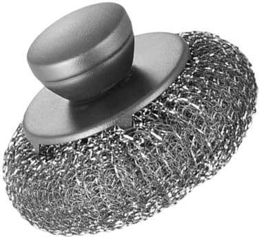 Stainless Steel Scorer Pad - Heavy Disc Wool Disc, Washing Scrub | Industrial Cookware Cleaning, Wedding Grease Removal, Grill Maintenance Sponge Ideal Worktop
