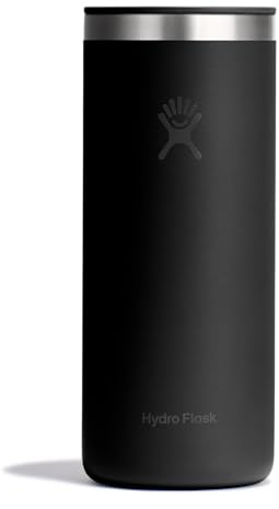 Hydro Flask Travel Coffee Cup – Insulated Stainless Steel, Non-Spill, Leak Resistant to-Go Tumbler 20 Oz Black