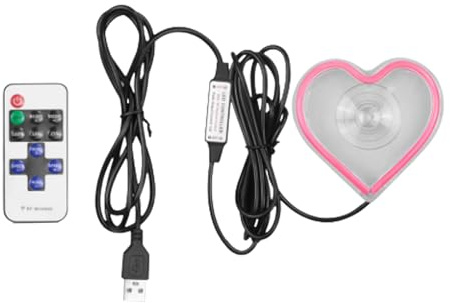 Éclairage d'ambiance pour voiture | Luminaire LED Coeur Bordure - Décoration intérieure automobile au néon pour tableau de bord coffre fenêtre entrée nuit romantique fêtes