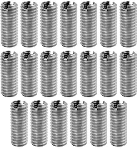 20 Stück Gewindeeinsatz M6 Auf M4 x 15mm, Einschraubmutter M6 Edelstahl Mit Nut, M6 Gewindehülse Für Metallreparatur, Gewindereparatursatz Zur Verstärkung Von Automobilen, Maschinen, Industrieanlagen