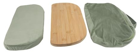 Jelquix Panca da Meditazione, Sgabello da Meditazione Pieghevole in Ginocchio, Sgabello con Cuscino Rimovibile con Cerniere a Chiusura Magnetica, Ideale per Yoga e Preghiera in Interni Ed Esterni