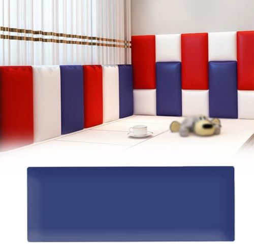 QYMLSH Cuscino Murale 3D, Protezione Parete, Cuscini Impermeabili Per Sedie(Dark blue,40 * 120cm)