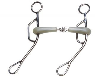 FEELING Flexi Schenkeltrense, Breite 14,5 cm, Stärke 21 mm, Seitenteile 230 mm, massiv