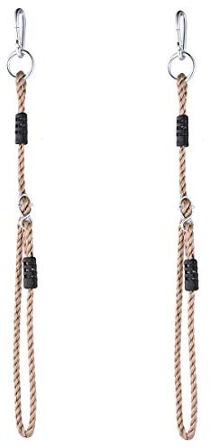 NOSTIFY 2 x robuste, längenverstellbare Nylonseile, Express-Setup-Baumgurte (113,4 kg begrenzt/pro Stück), für Schaukeln im Freien, Hängematte, Spielplatz-Set, Zubehör, 134,6 cm