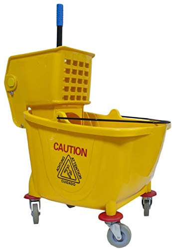 Professional Chariot nettoyage 32 Lt avec roues et drain facile avec presse