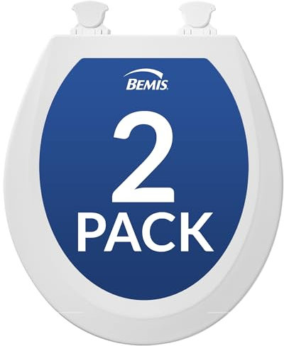Bemis 500EC 000 Toilet Seat, 2-Pack Round, White