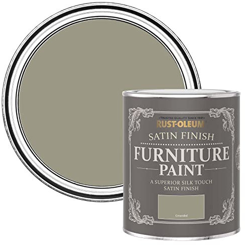 Rust-Oleum Green Furniture Paint in Satin Finish - Grounded 750ml