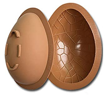 Stampi per uova in silicone, stampi per cioccolato di Pasqua, stampi in silicone per uova di Pasqua 3D grandi e antiaderenti, 6 forme, riutilizzabili, per decorazioni pasquali, 2PCS (Tipo-6)