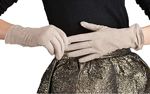 FLYIFE Unisex-Erwachsene Fäustlinge Damen Herbst Und Winter Handschuhe Einfach Warm Lammfell Glamourös Einfach 7 Farben Filz/Khaki/M
