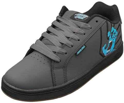 Etnies Fader X Santa Cruz Scream Chaussures de skate à main pour homme, gris foncé/noir, 47 EU
