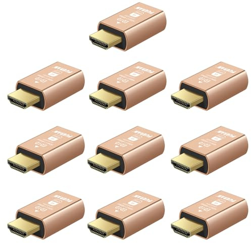 FUERAN HDMI 2.1 Dummy Plug 4K@120Hz Virtual Display Emulator, Headless Adapter, HDMI Display Adapter, Unterstützt 3840x2160@120Hz, 1440P @ 120Hz, 1080P @ 120Hz, EDID Emulator für GPU/Remote Desktop