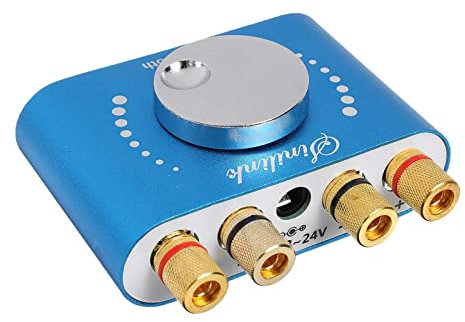 amplificador de audio, 20 0W + 200W 12V / 24V MINI AMPLIFICADOR Bluetooth 5.0 Altavoz Audio digital Clase de energía D HiFi Estéreo USB Tarjeta de sonido de música AMPERIO Coche casero para coche o ca