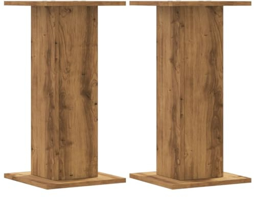 vidaXL Pflanzenständer 2 Stk. Artisan-Eiche 30x30x60 cm Holzwerkstoff