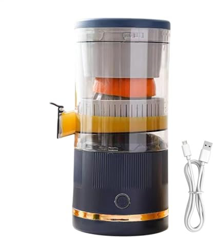 Exprimidor de separación automática, exprimidor de cítricos, máquina prensadora de frutas, exprimidor de zumo de naranja, contenedor de jugo portátil, licuadora exprimidora de 7,4 V para lima, naranja