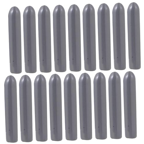 HIAKDOFT 100 Stück Pvc Geschirrspüler Zinken Schutzkappen Extra Lang Rund Grau Ersatzteile Für Spülmaschinenkörbe Einfache Montage Kompatibel Für Reparatur Von Geschirrkorbenden