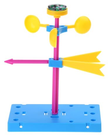 Weather Wind Vane Kids Science Toy Kit Toys Station Vanes Assembly Weathervane Model Windmill Tool Wind Speed Measurement Toy