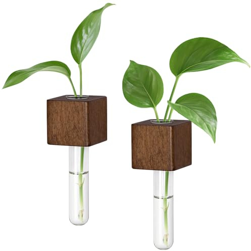 Magnetic Test Tube Flower Vases for Refrigerator, Set of 2