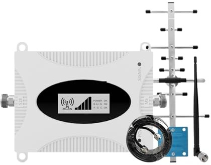 Amplificatore Di Segnale Cellulare 4G B28 700 MHz LTE AGC Ripetitore For Telefono Voce E Dati For Facile Ampia Compatibilità(3dbi antenna set)