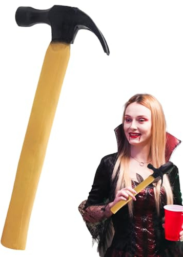 Hammer-Spielzeug-Trick – gefälschter Gummihammer, magische Streich-Requisite, urkomisches Knebelwerkzeug, weiches, flexibles Unterhaltungszubehör, Bühnenshow, Party, Karneval, Fotografie | für Role Pl