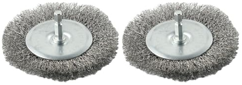 FACAIIO Electric Joint Brush for Replacement Set, 2-Pack 100 mm for Stainless Steel Wire Brushes EFB 400 401 Blister Moss Cleaner