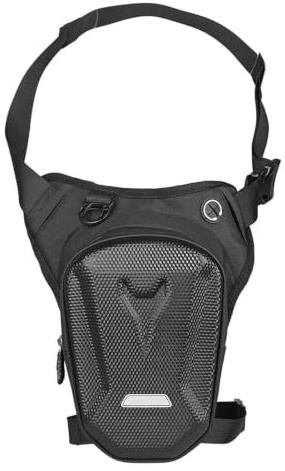 Sac De Jambe De Moto – Pochette De Cuisse Étanche | Sac Banane Taille D'équ | Portefeuille de cyclisme tactique à coque rigide EVA, sac à bandoulière à sangle amovible, randonnée en plein air de 7.87x5.7