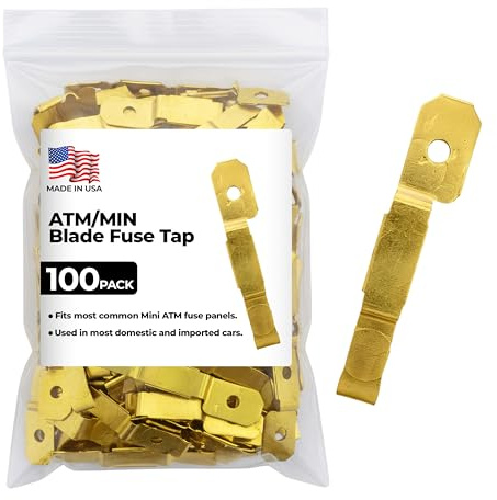 Sherco-Auto Mini ATM/MIN Blade Fuse Tap in Adapter - 100 Pack - Made in USA