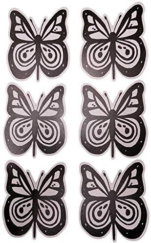 FlyEx Magnete anstatt Aufkleber Sticker für Fliegengitter Insektenschutz Reparatur-Set Vogelschlag Netze Türen Fenster Schiebetüren Spannrahmen (3X Schmetterling)