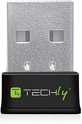 Techly 109252 Mini Adaptador WiFi USB Dual Band MU-Mimo 2dBi 600Mbps Negro