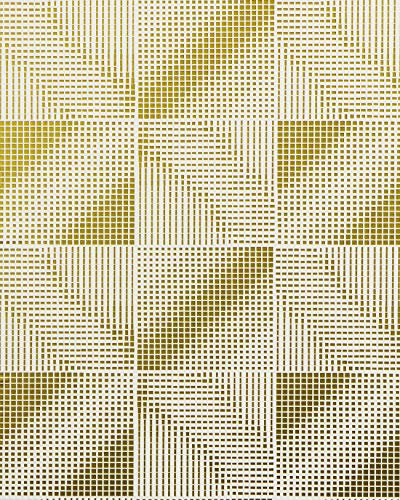 EDEM Retro Tapete 85071BR31 Tapete leicht strukturiert mit grafischem Muster und Metallic Effekt weiß gold bronze 5,33 m2