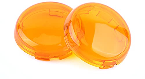 Yctze Blinkerglas 2 Stück Motorrad Blinker Abdeckung Zubehör Ersatz für 1986-15(Gelb)