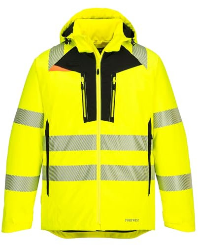 Portwest Unisex Warnschutz-Winterjacke, gelb, XL