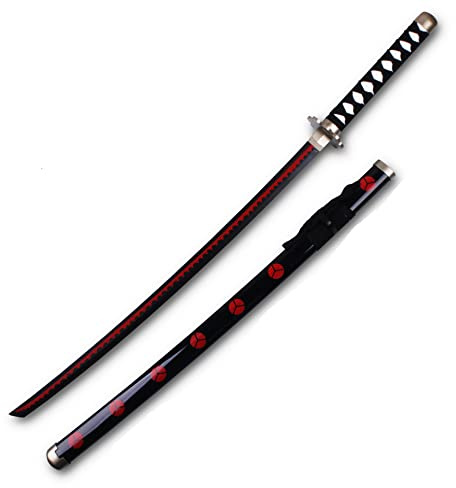 ARUAN Wooden Roronoa Zoro Sword Overall 41 inch Japanese Ninja Katana Samurai Sword Anime Original Texture for ONE PIECE Anime Lovers, Cosplay Props Toys, Shusui D
