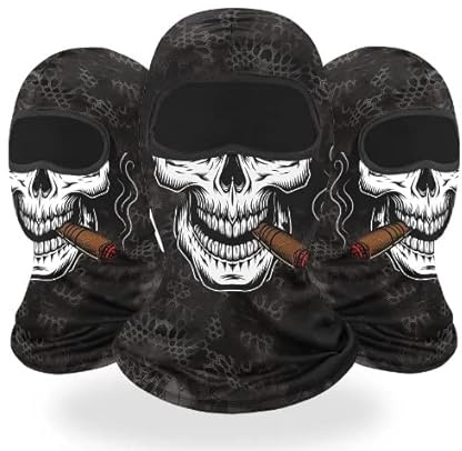 UK-UNIQUE Balaclava Face Mask - Breathable Lightweight Ski Motorcycle Helmet Racing Cycling Multi-Purpose Balaclavas - Unisex Men Women Kids Boys Girls