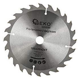 Lama per sega circolare da 185 mm, per legno, 185 x 20 mm, 24 denti