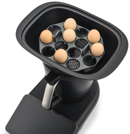 CucinaOra eggFUSION compatibile con Bimby TM7/TM6/TM5/TM31 e Monsieur Cuisine Smart/Connect – Portauova per cuocere a vapore fino a 14 uova