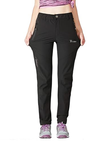 donhobo Damen Outdoorhose Wanderhose Quick Dry Trekkinghose | Ultraleichter Verschleißfester UV-Schutz Atmungsaktiv Sommer Freizeit Trekking Campinghose Funktionshose