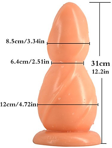Bad Dragon - Gourd Model Dildo knotted Analplug realistischer Dildo mit Saugnapf Sexspielzeug Unisex vaginal und anal Sextoy Monster Fantasyplug (Flesh)