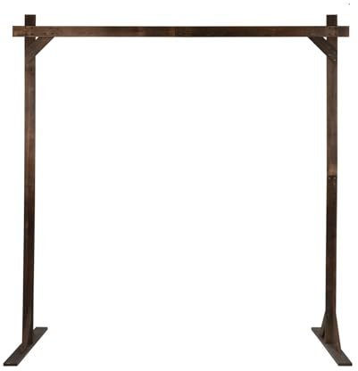 Wooden Arch Backdrop,Wedding Arch Backdrop Stand,Square Arch,Rustic Wedding Arch,Garden Arbor,Bridal Party Decoration Arbor for Outdoor Lawn Backyard