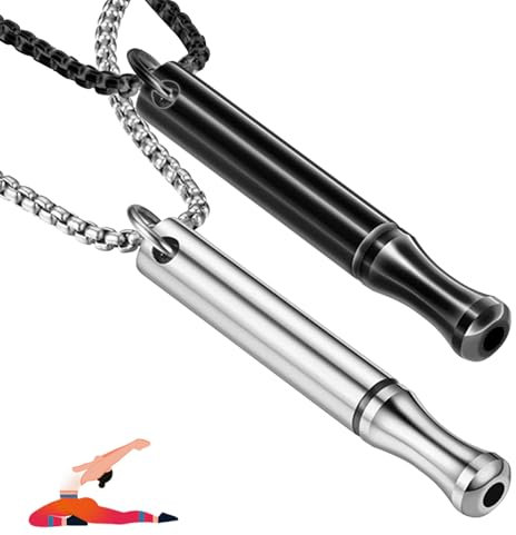 AJUNLKVDR 2 Stück rauchentwöhnung hilfsmittel,v2 halskette rauchfrei original,Halskette Rauchfrei,Rauchentwöhnung HilfsmittelKette Angst Atemkette,Panikattacken,Aufhören Pfeife Rauchen Atem