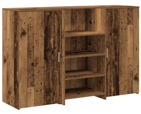 vidaXL Empfangstheke Altholz-Optik 155x50x103,5 cm Holzwerkstoff