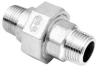 1/4'' - 2' Außengewinde Schraubverbindung 304 Edelstahl DN8 - DN50 Wasserrohrverschraubung Verbindungsstück(1/2)