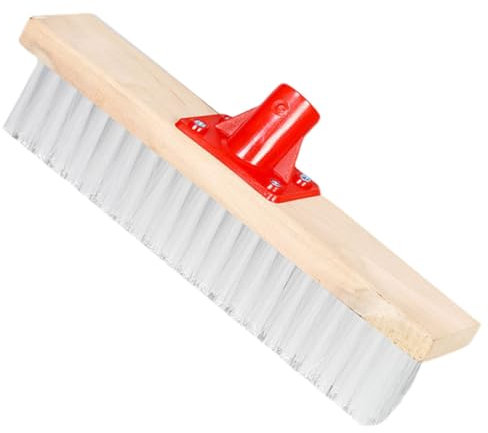Zerodeko Floor Brush for Hardwood Decking and Patio Outdoor Stiff Bristle Scrubber Hardwood Handle for Bathroom Tile and Garden Cleaning Heavy-duty Nylon Bristles